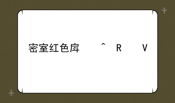 密室红色房间攻略