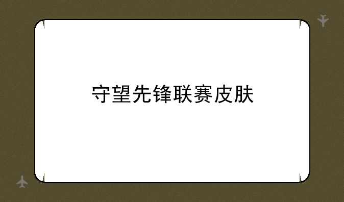守望先锋联赛皮肤