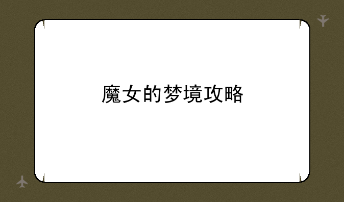 魔女的梦境攻略