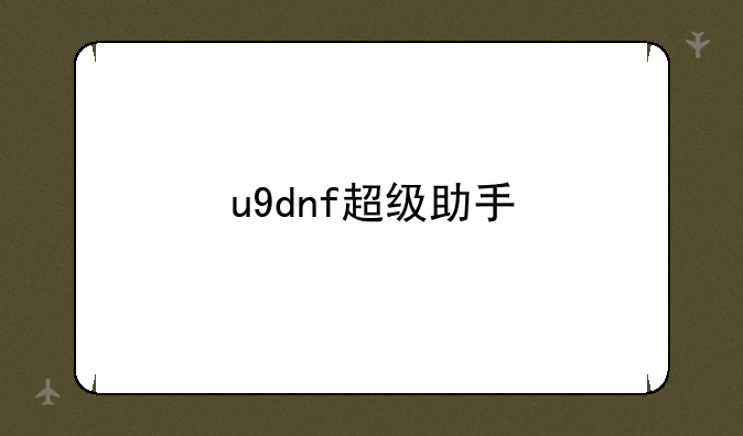 u9dnf超级助手